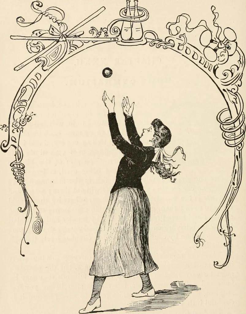 An illustration from How to amuse yourself and others. The American girl's handy book, 1887, leaf 375