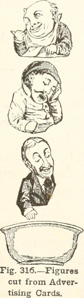An illustration from How to amuse yourself and others. The American girl's handy book, 1887, leaf 418