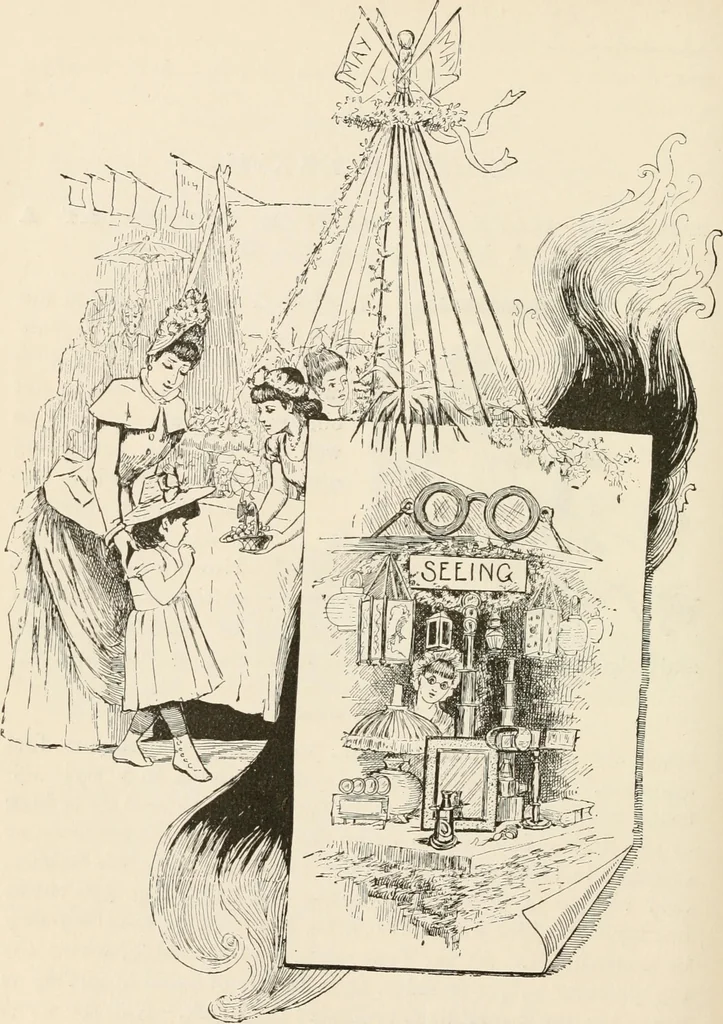 An illustration from How to amuse yourself and others. The American girl's handy book, 1887, leaf 435