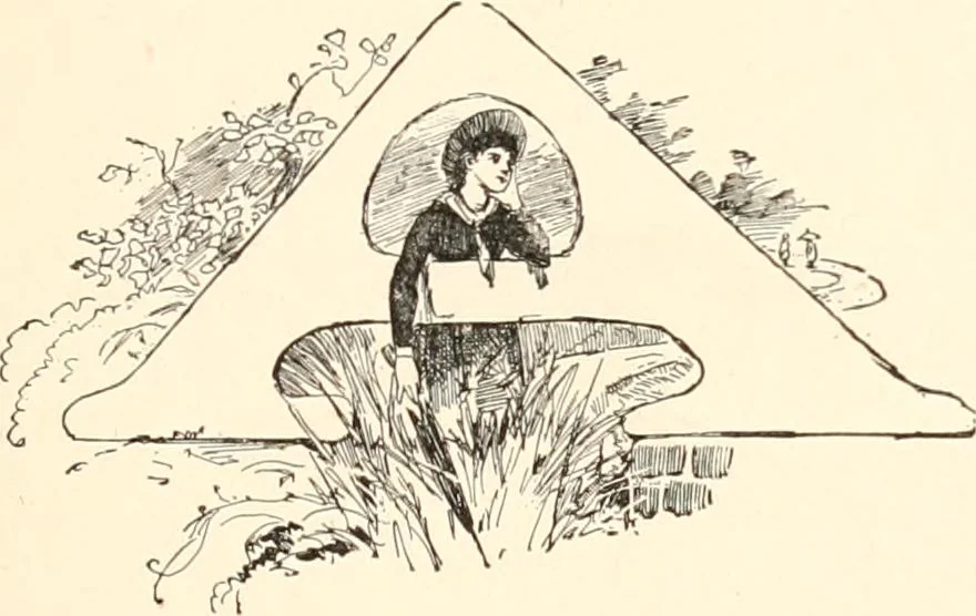 An illustration from How to amuse yourself and others. The American girl's handy book, 1887, leaf 48