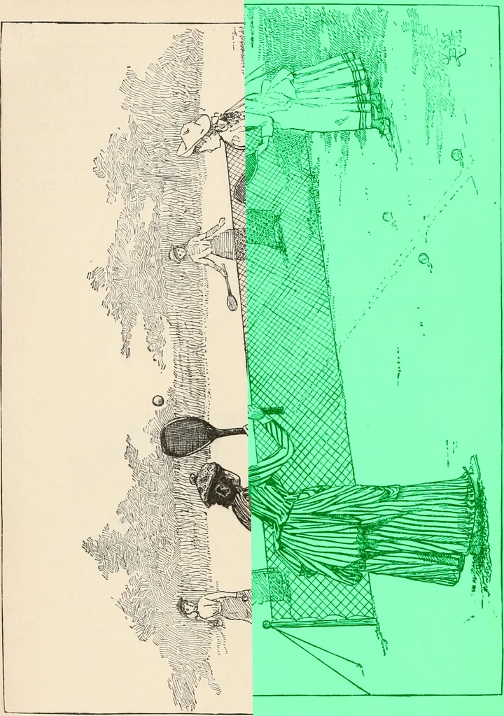 An illustration from How to amuse yourself and others. The American girl's handy book, 1887, leaf 75