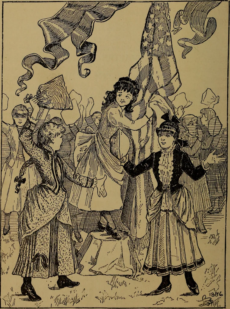 An illustration from How to amuse yourself and others : the American girl's handy book, 1887, leaf 123