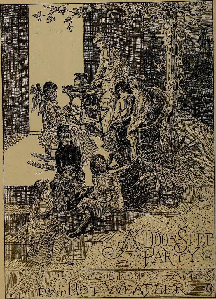 An illustration from How to amuse yourself and others : the American girl's handy book, 1887, leaf 167