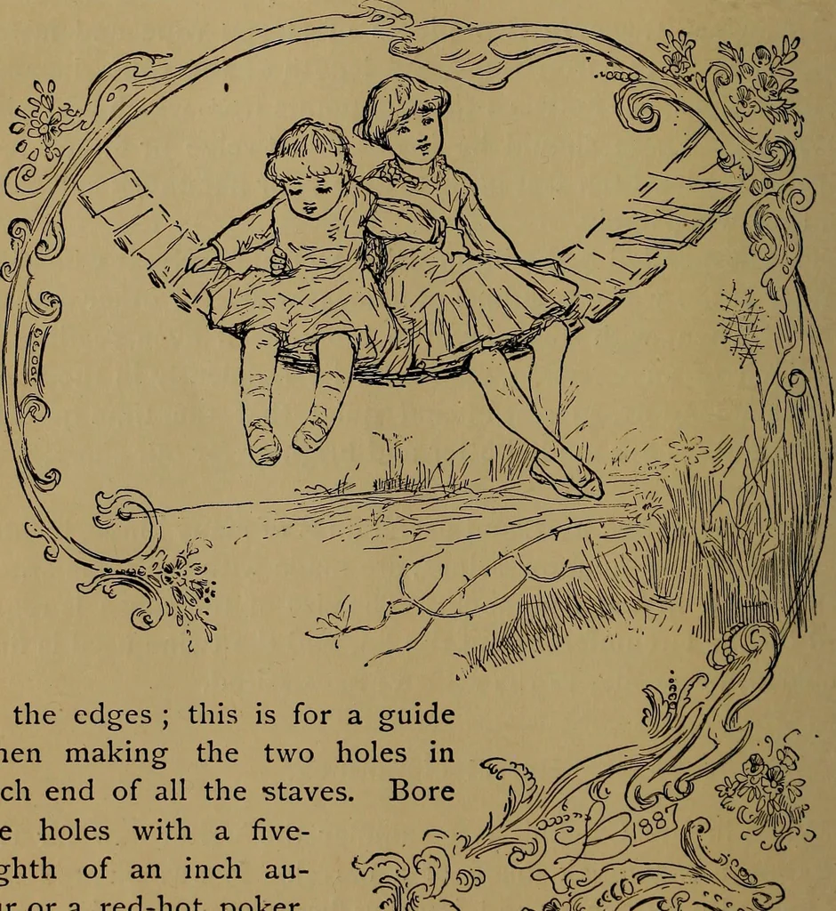 An illustration from How to amuse yourself and others : the American girl's handy book, 1887, leaf 183