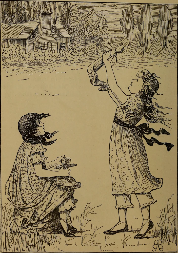 An illustration from How to amuse yourself and others : the American girl's handy book, 1887, leaf 185