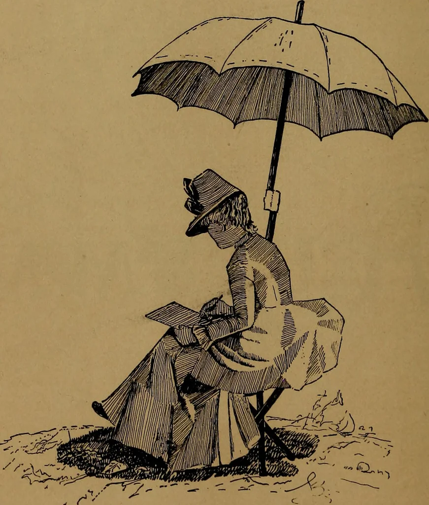 An illustration from How to amuse yourself and others : the American girl's handy book, 1887, leaf 203