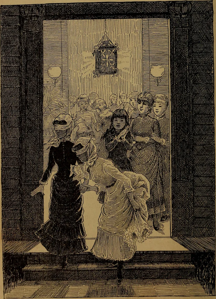 An illustration from How to amuse yourself and others : the American girl's handy book, 1887, leaf 205