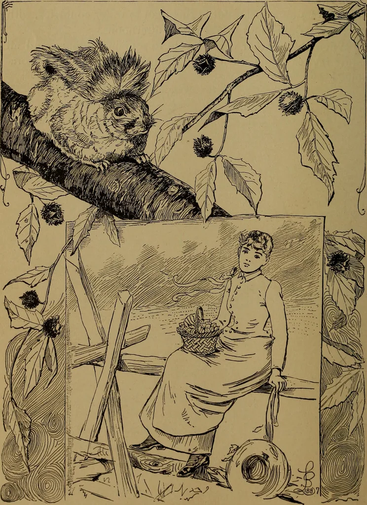 An illustration from How to amuse yourself and others : the American girl's handy book, 1887, leaf 233