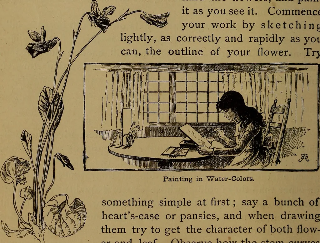 An illustration from How to amuse yourself and others : the American girl's handy book, 1887, leaf 257