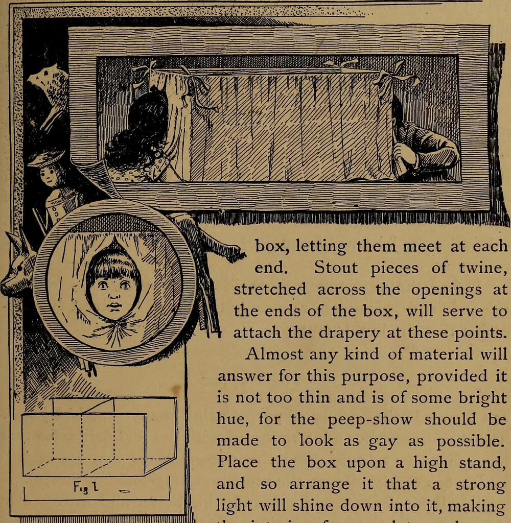 An illustration from How to amuse yourself and others : the American girl's handy book, 1887, leaf 26
