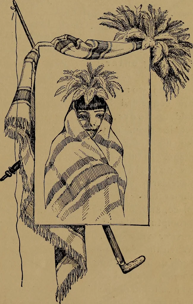 An illustration from How to amuse yourself and others : the American girl's handy book, 1887, leaf 320