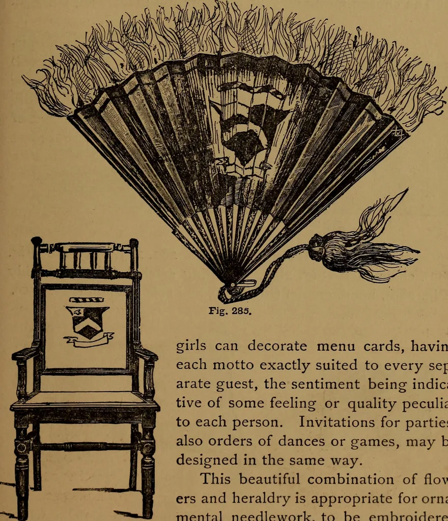 An illustration from How to amuse yourself and others : the American girl's handy book, 1887, leaf 392