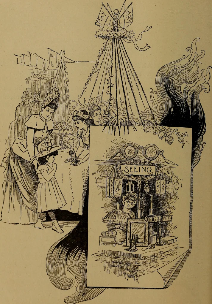 An illustration from How to amuse yourself and others : the American girl's handy book, 1887, leaf 431