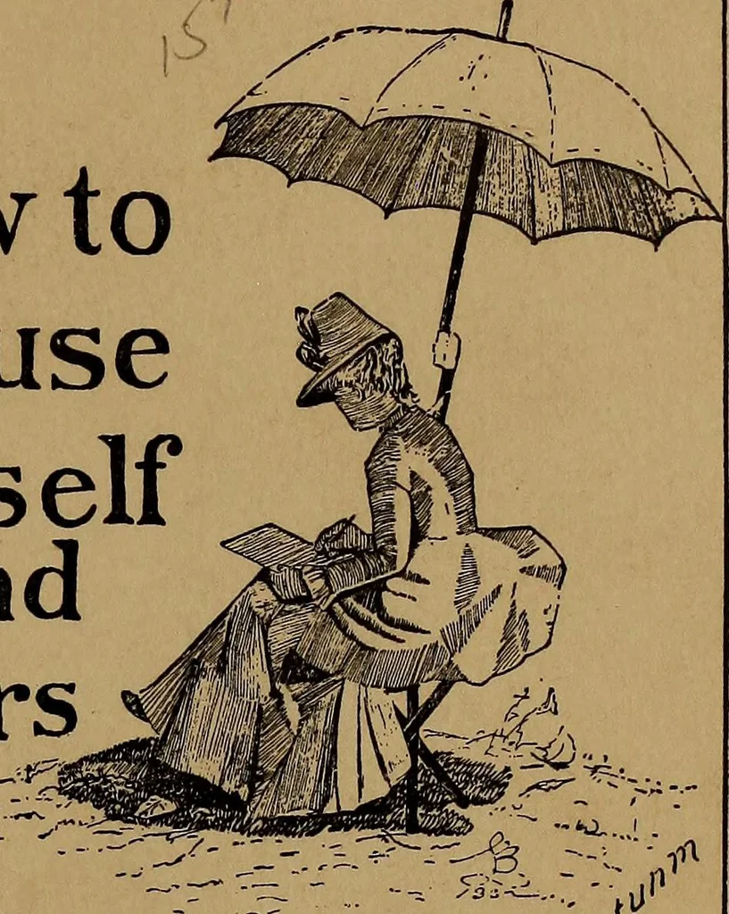 An illustration from How to amuse yourself and others : the American girl's handy book, 1887, leaf 6
