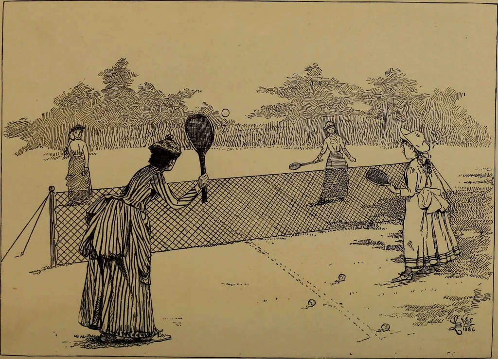 An illustration from How to amuse yourself and others : the American girl's handy book, 1887, leaf 71