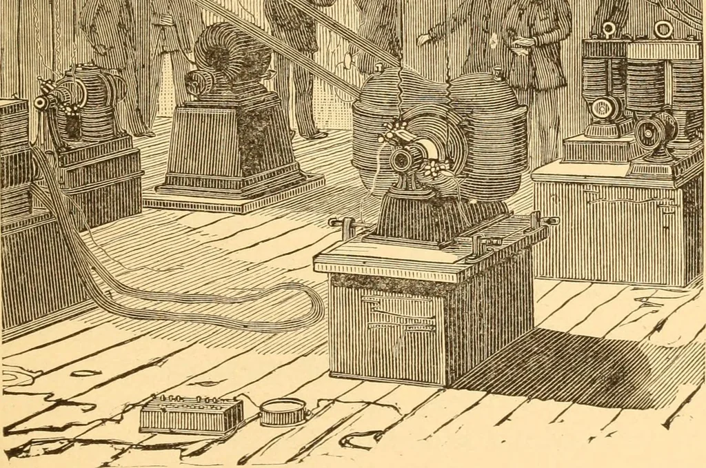 An illustration from How to become a successful electrician; the studies to be followed, methods of work, fields of operation and ethics of the profession, 1894, leaf 105