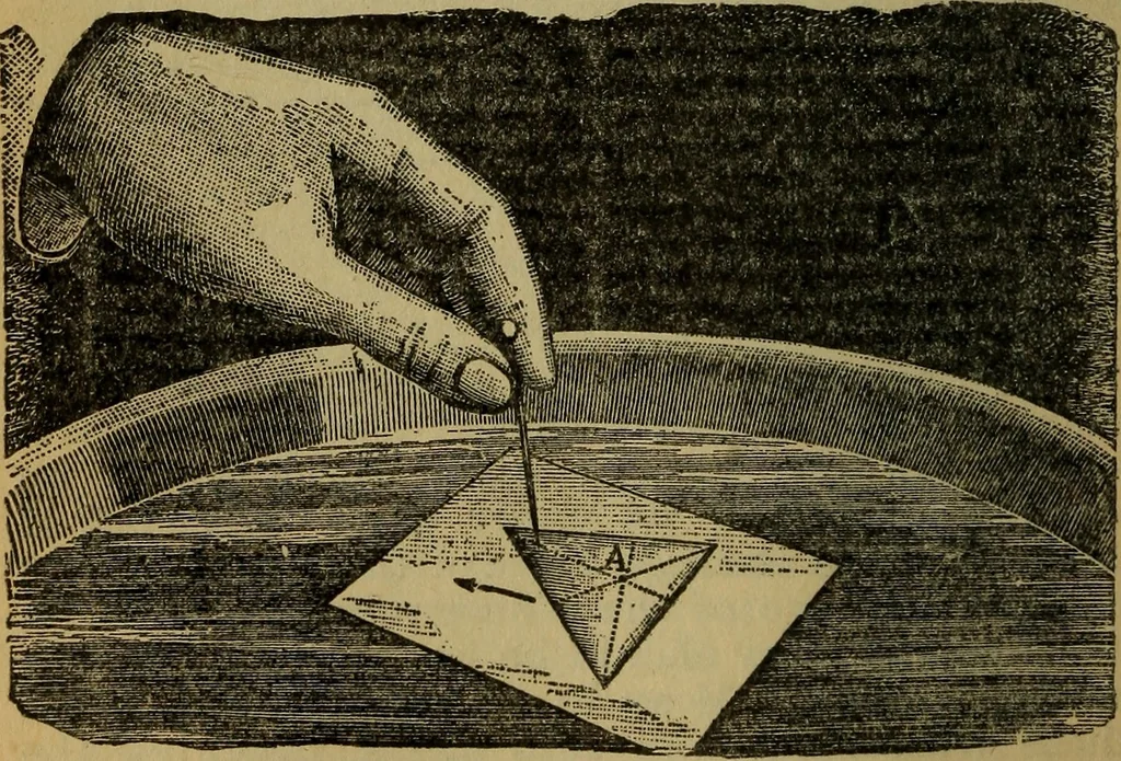 An illustration from How to behave and how to amuse. A handy manual of etiquette and parlor games, 1895, leaf 105