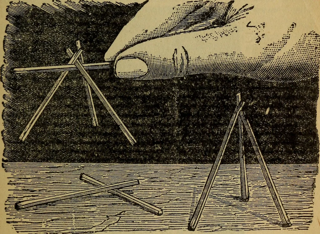 An illustration from How to behave and how to amuse. A handy manual of etiquette and parlor games, 1895, leaf 122