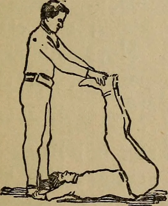 An illustration from How to, a book of tumbling, tricks, pyramids and games;, 1899, leaf 126