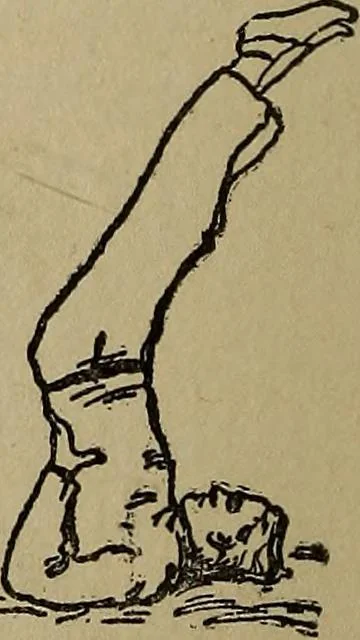 An illustration from How to, a book of tumbling, tricks, pyramids and games;, 1899, leaf 13