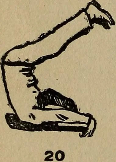 An illustration from How to, a book of tumbling, tricks, pyramids and games;, 1899, leaf 17
