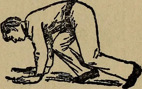 An illustration from How to, a book of tumbling, tricks, pyramids and games;, 1899, leaf 22