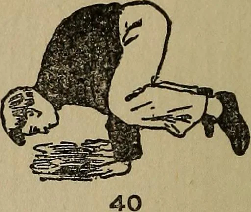 An illustration from How to, a book of tumbling, tricks, pyramids and games;, 1899, leaf 31
