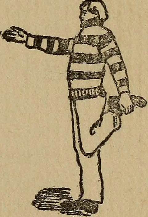 An illustration from How to, a book of tumbling, tricks, pyramids and games;, 1899, leaf 36