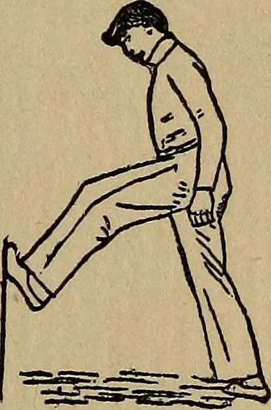 An illustration from How to, a book of tumbling, tricks, pyramids and games;, 1899, leaf 38
