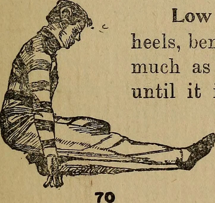 An illustration from How to, a book of tumbling, tricks, pyramids and games;, 1899, leaf 48