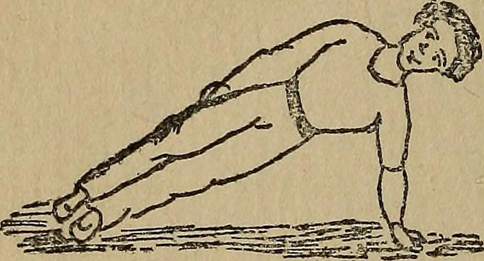 An illustration from How to, a book of tumbling, tricks, pyramids and games;, 1899, leaf 63