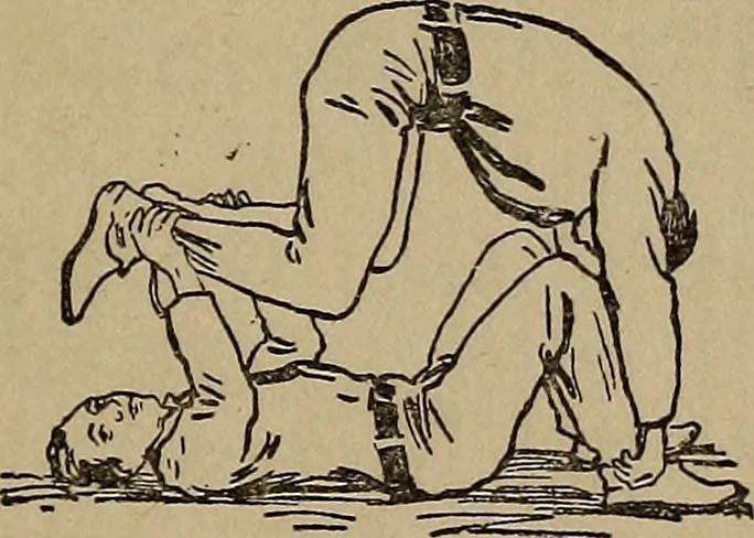 An illustration from How to, a book of tumbling, tricks, pyramids and games;, 1899, leaf 72