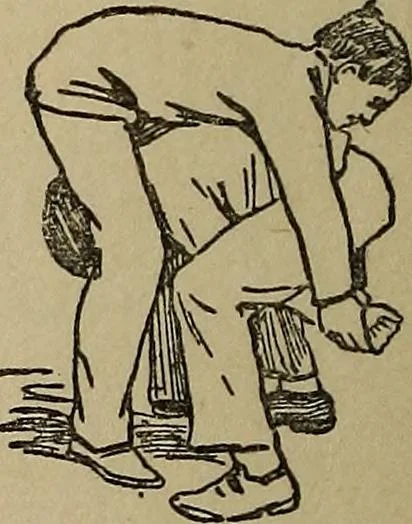 An illustration from How to, a book of tumbling, tricks, pyramids and games;, 1899, leaf 85