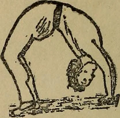 An illustration from How to, a book of tumbling, tricks, pyramids and games;, 1899, leaf 93