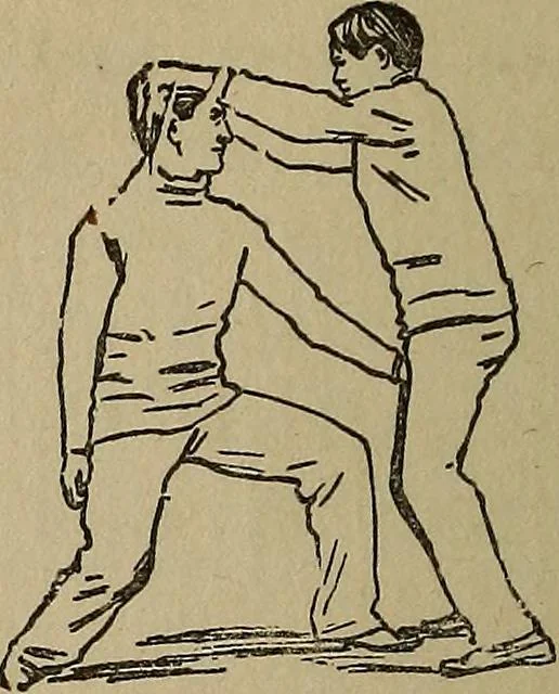 An illustration from How to, a book of tumbling, tricks, pyramids and games;, 1899, leaf 99