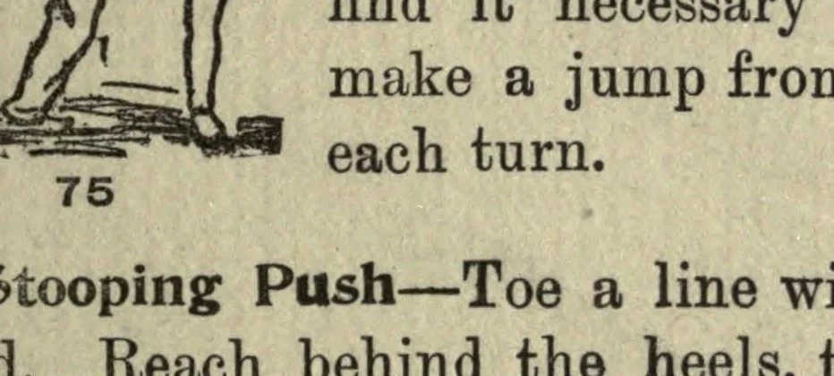 An illustration from How to, a book of tumbling, tricks, pyramids and games;, 1899, leaf 53