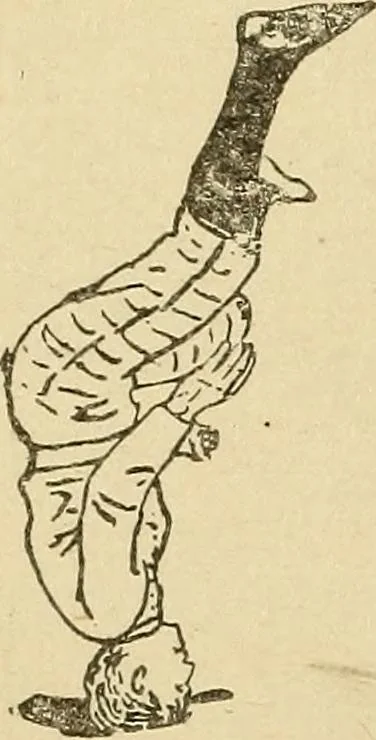 An illustration from How to, a book of tumbling, tricks, pyramids and games;, 1899, leaf 101