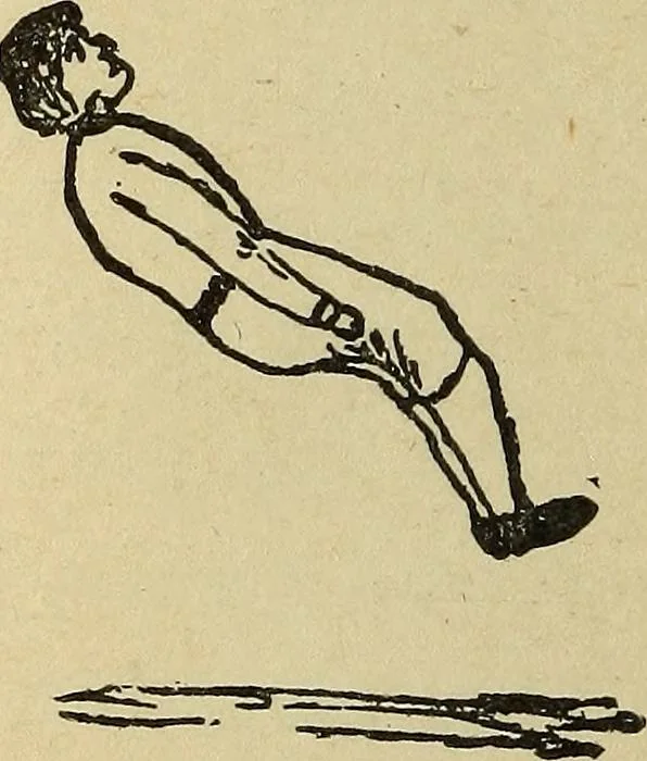An illustration from How to, a book of tumbling, tricks, pyramids and games;, 1899, leaf 111