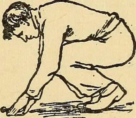 An illustration from How to, a book of tumbling, tricks, pyramids and games;, 1899, leaf 12