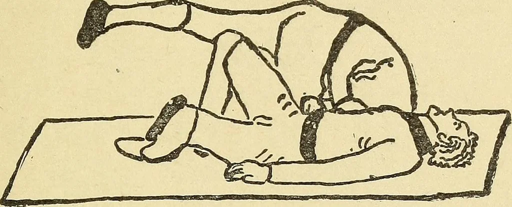 An illustration from How to, a book of tumbling, tricks, pyramids and games;, 1899, leaf 122