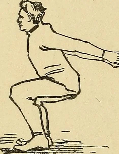 An illustration from How to, a book of tumbling, tricks, pyramids and games;, 1899, leaf 129