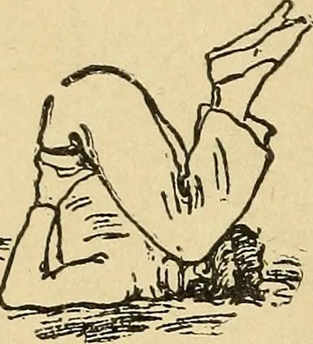 An illustration from How to, a book of tumbling, tricks, pyramids and games;, 1899, leaf 13