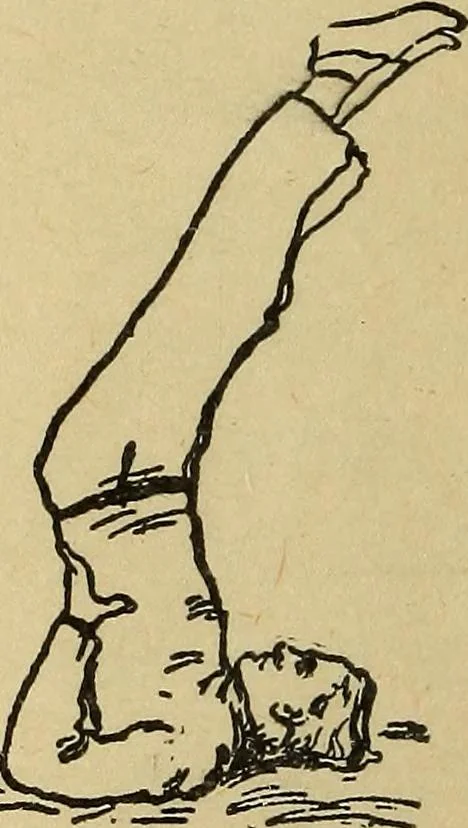 An illustration from How to, a book of tumbling, tricks, pyramids and games;, 1899, leaf 13