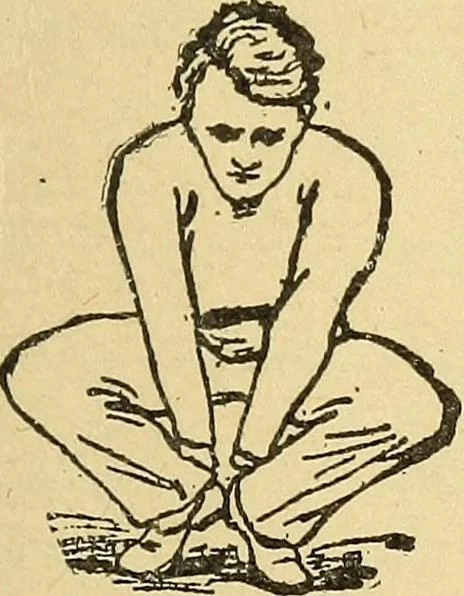 An illustration from How to, a book of tumbling, tricks, pyramids and games;, 1899, leaf 14