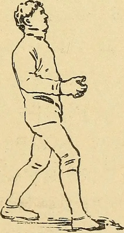 An illustration from How to, a book of tumbling, tricks, pyramids and games;, 1899, leaf 150