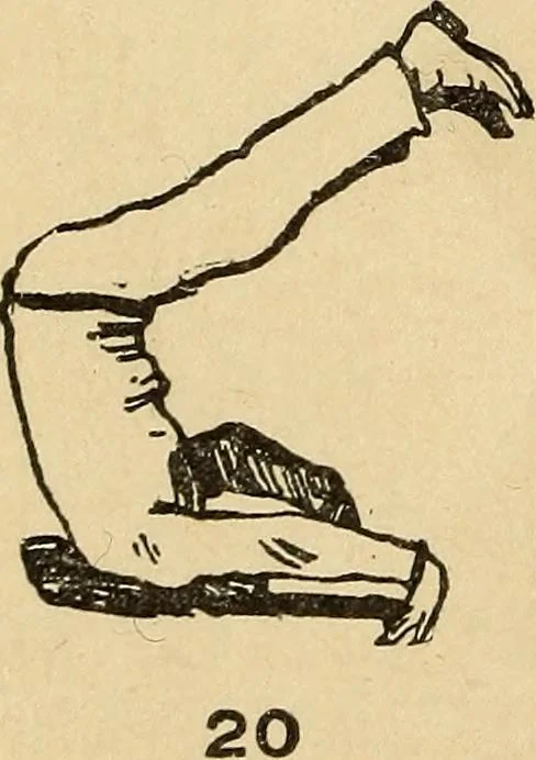 An illustration from How to, a book of tumbling, tricks, pyramids and games;, 1899, leaf 17