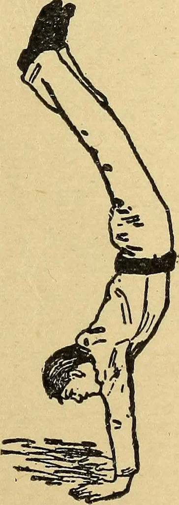 An illustration from How to, a book of tumbling, tricks, pyramids and games;, 1899, leaf 22