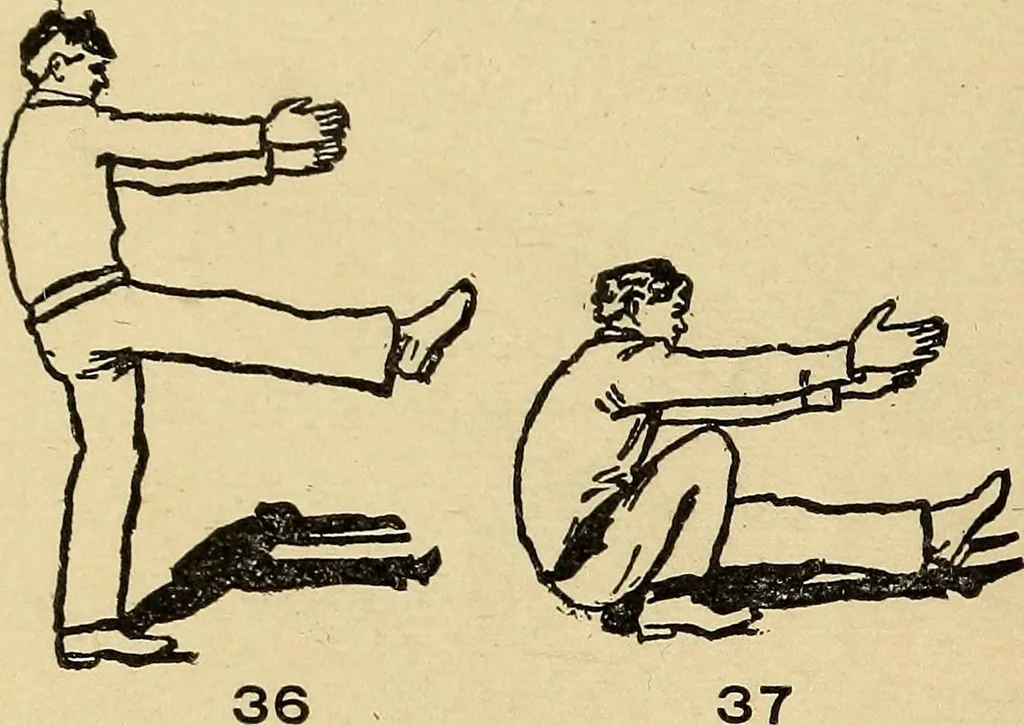 An illustration from How to, a book of tumbling, tricks, pyramids and games;, 1899, leaf 29