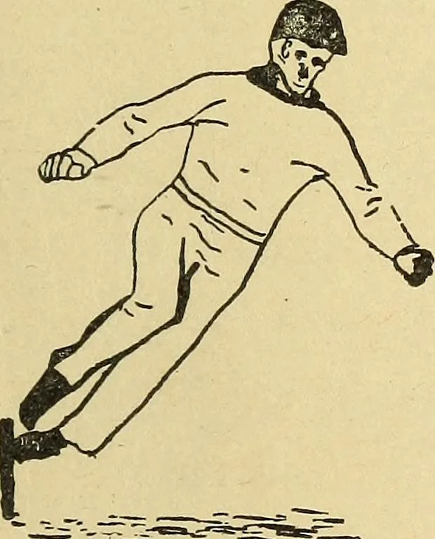 An illustration from How to, a book of tumbling, tricks, pyramids and games;, 1899, leaf 38