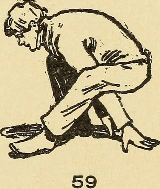 An illustration from How to, a book of tumbling, tricks, pyramids and games;, 1899, leaf 42